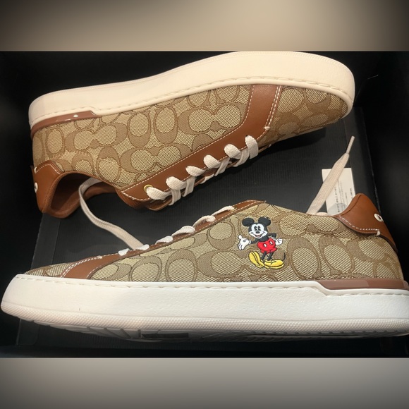 NWT Coach Outlet Disney X Coach Clip Low Top Sneaker Mickey Mouse men’s - Picture 4 of 10